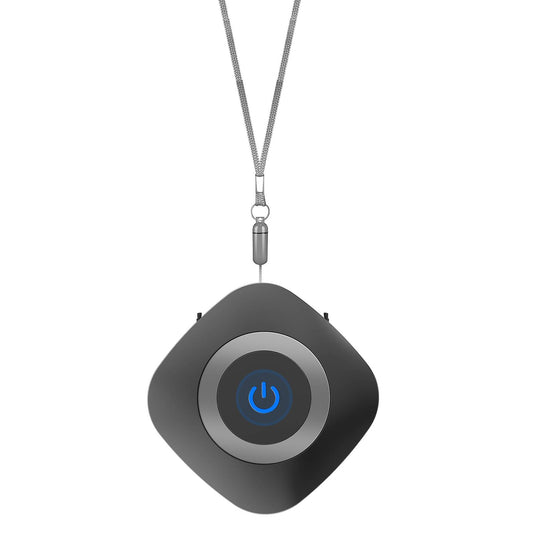 Air Purifier Necklace Wearable Air Purifier Ionizer for Home Black