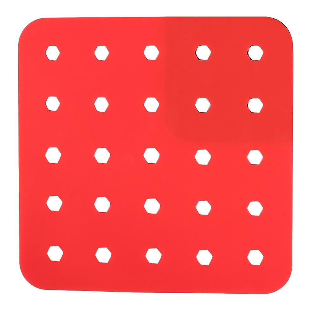 7.5 Inch Reusable Air Fryer Liner Air Fryer Mat Red