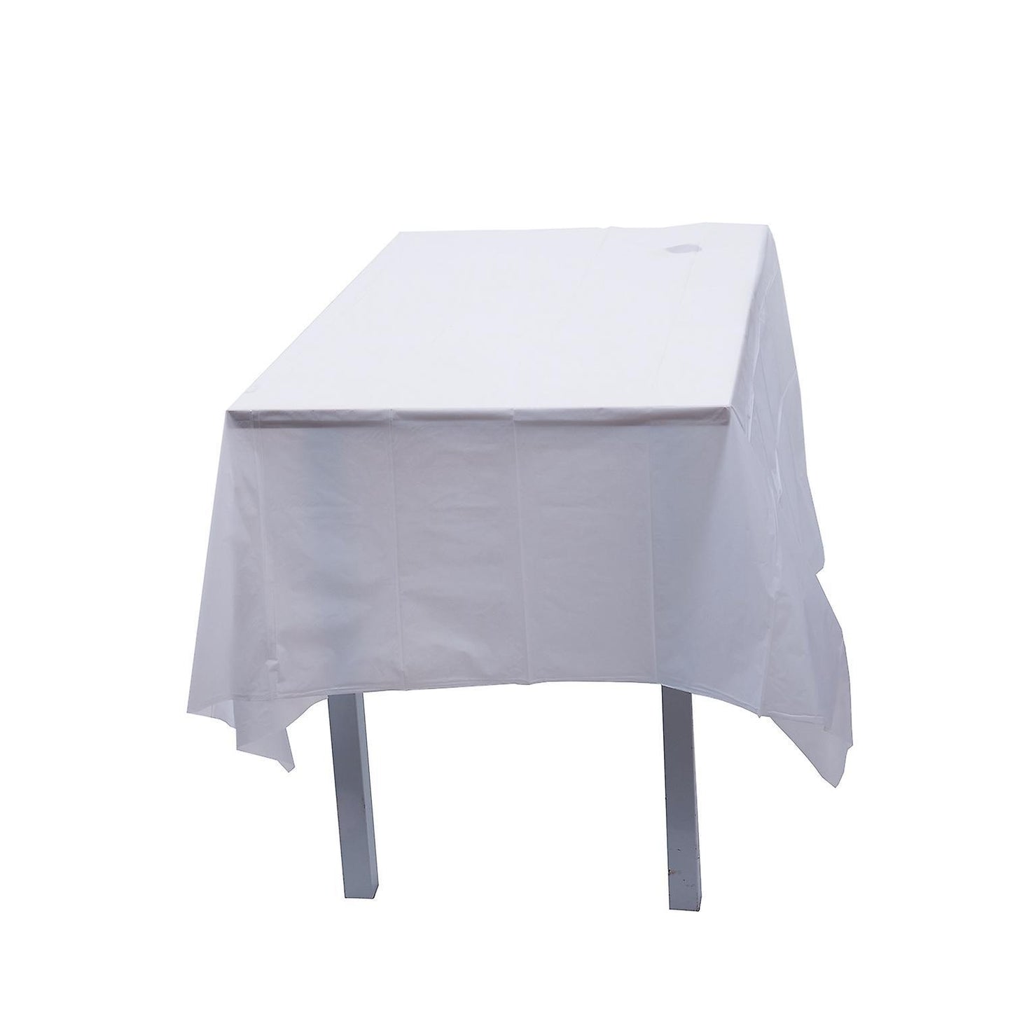 Plastic Tablecloth, White 137cm X 183cm