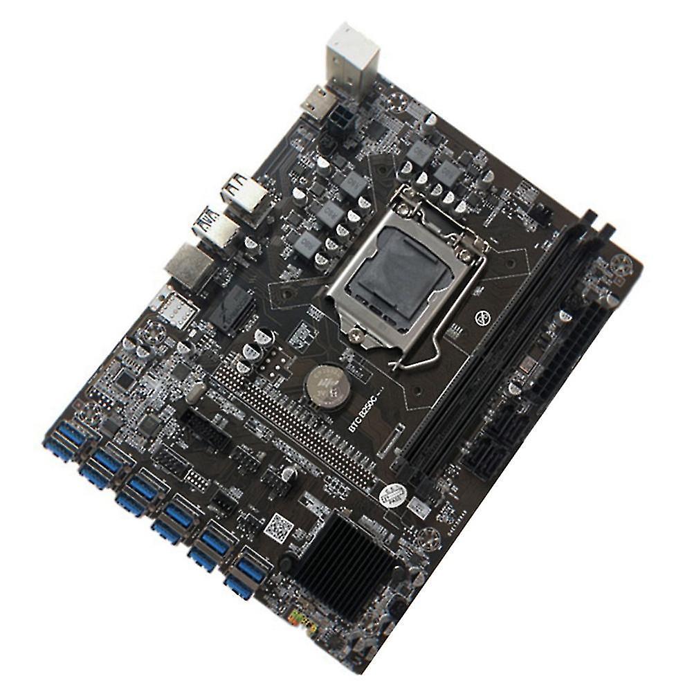 B250c Mining Motherboard with G4560+ddr4 2666 4g+sata Cable+switch