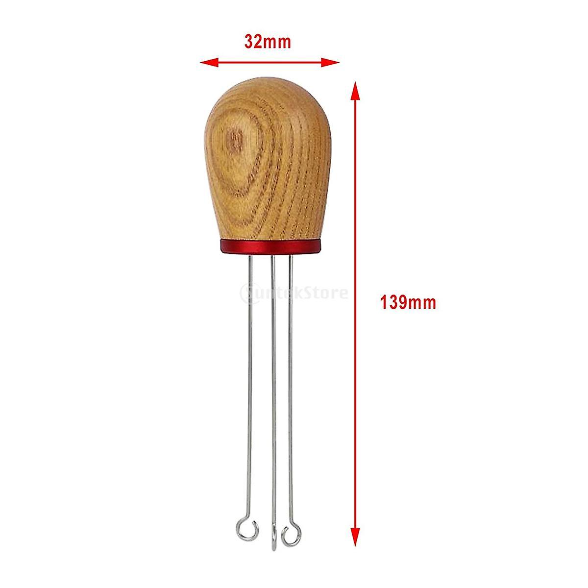 Coffee Tamper Stirring Needle Distributor Maker Tool with Stand B