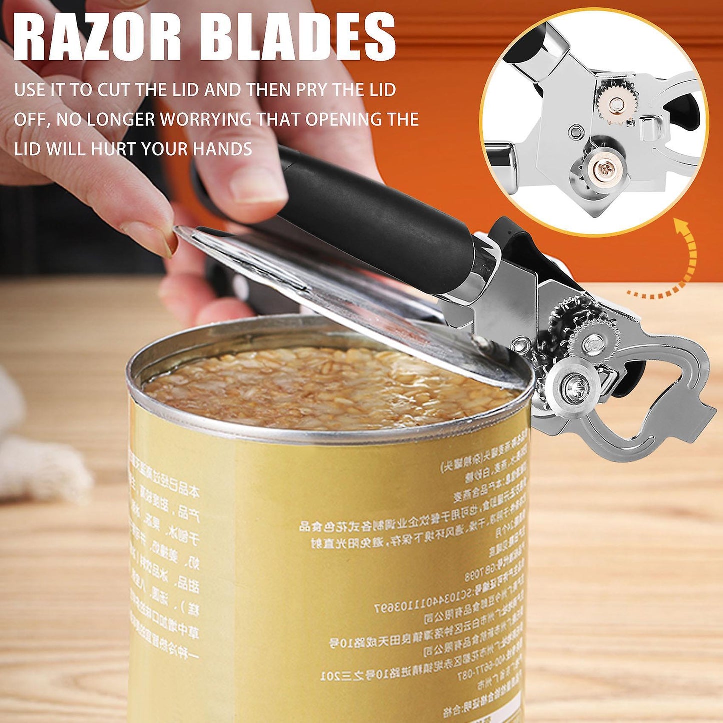 Can Opener, Multi-function Manual Can Opener / Bottle Opener