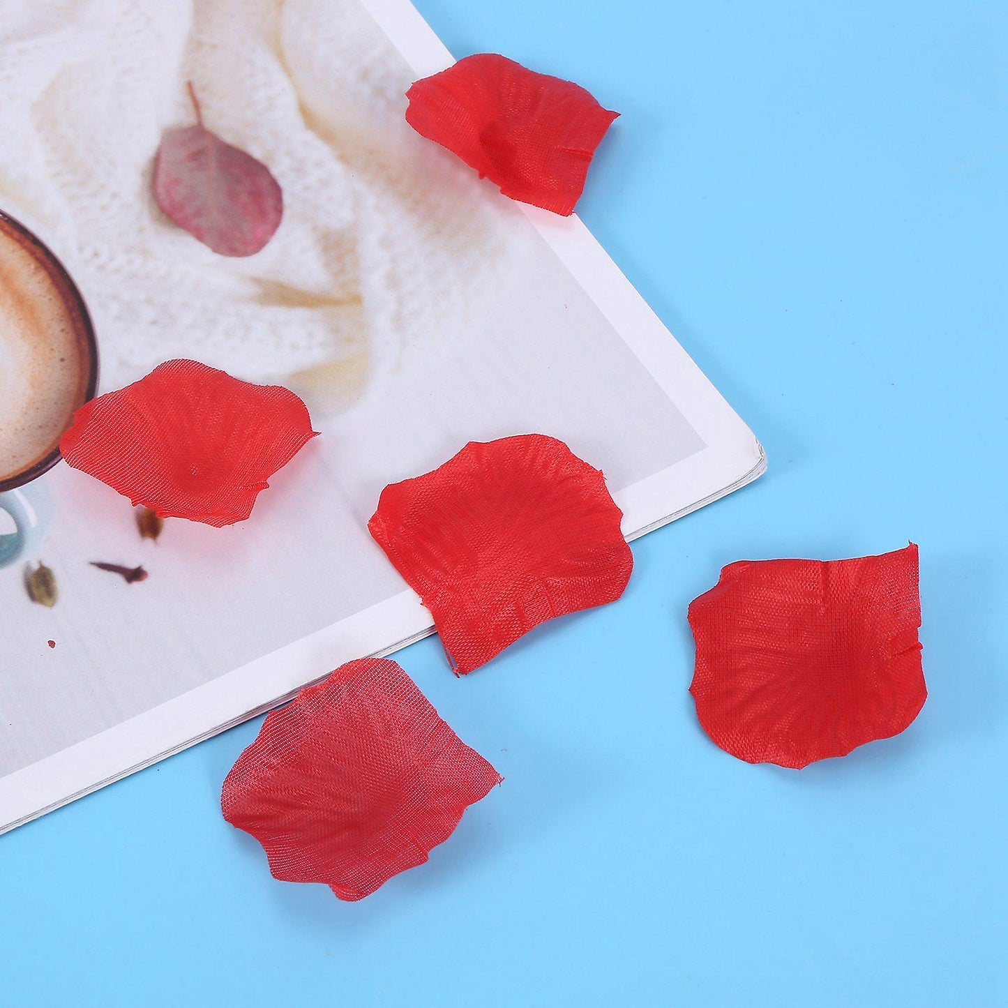 100 Stueck Rosenblaetter Hochzeit Deko Blumen - Schrittweise Rot
