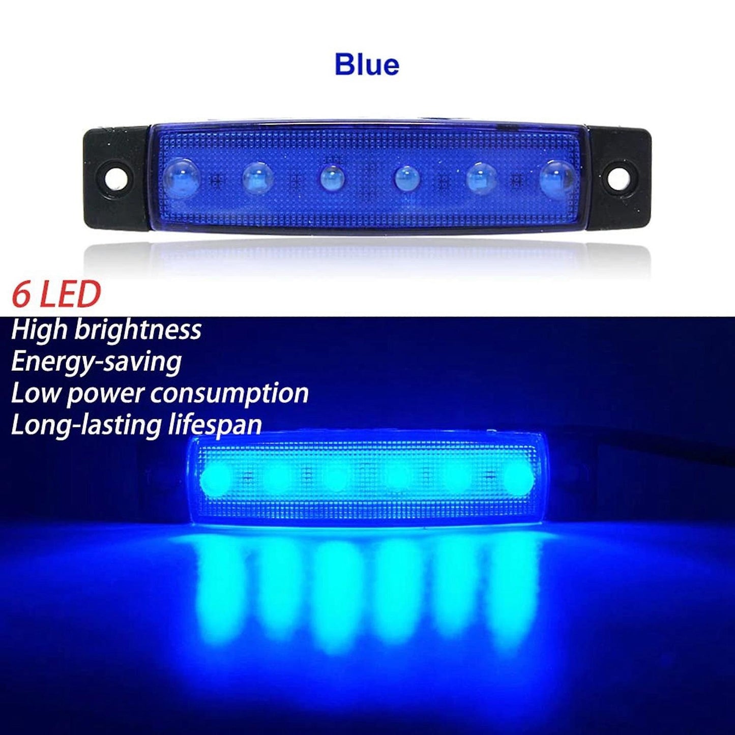 6pcs Led Boat Interior Lights Marine Boat Lights Navigation Lighting