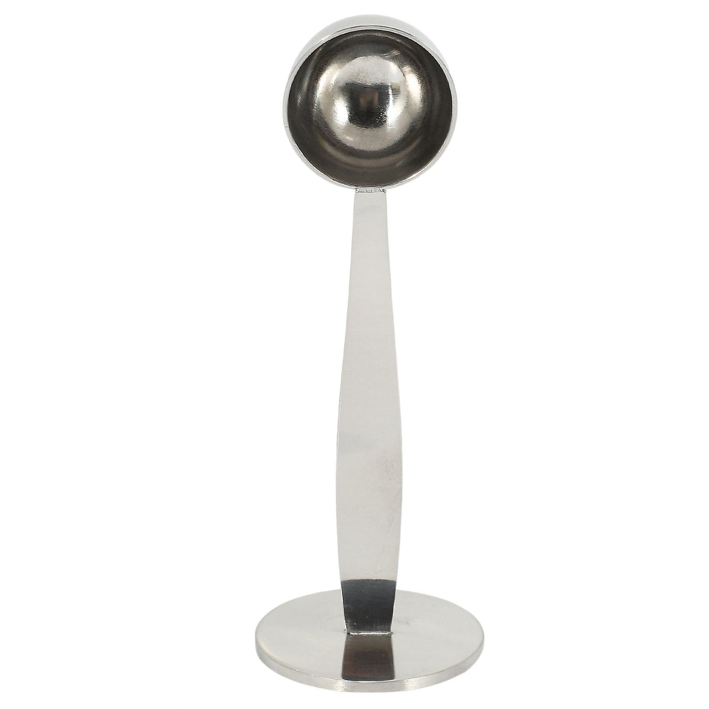 Espresso Stand Coffee Measure Tamper Spoon Stainless Steel Silver