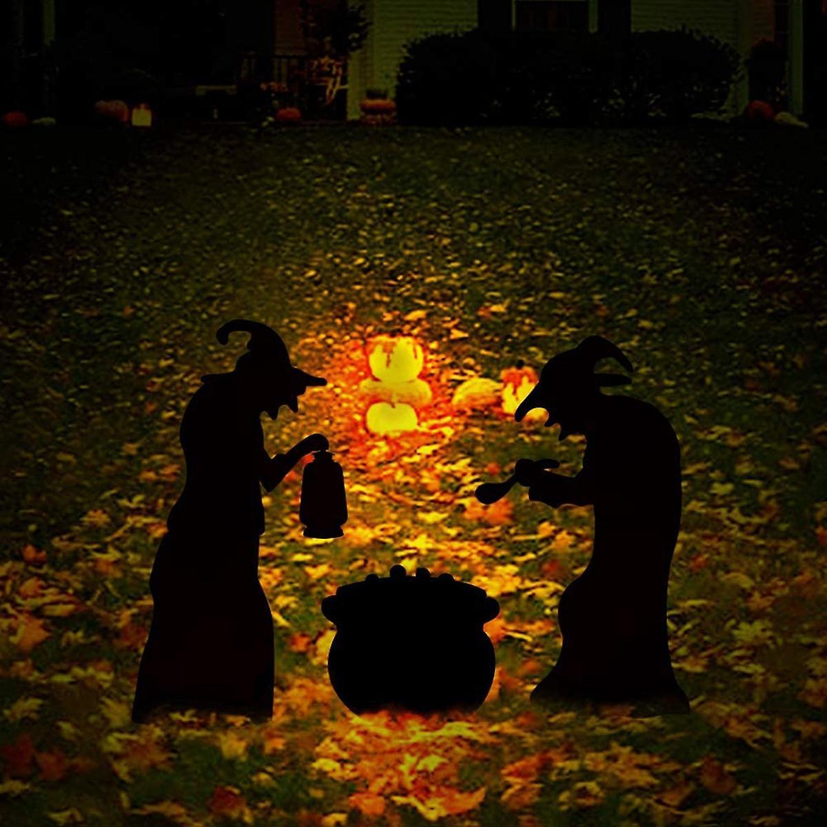 Halloween Witch Black Silhouette Holiday Decoration Garden Props