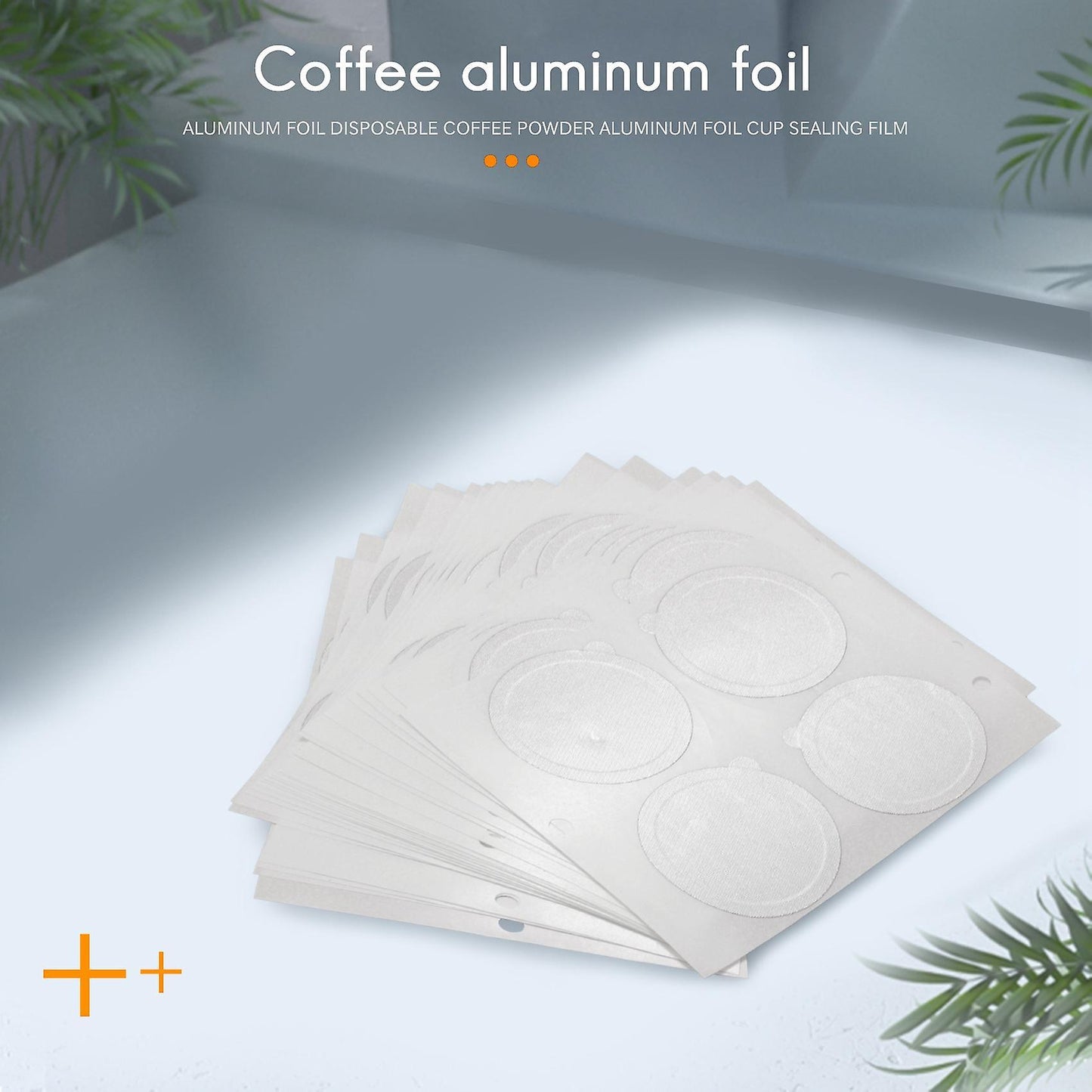 100pcs 37mm Aluminum Foil Lids Seals Foil Lids for Nespresso Capsules