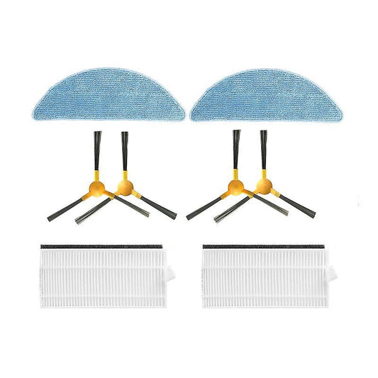 Side Brush + Filter + Mop for Neatsvor X500/x600 Tesvor T8 M1 S6 Kit