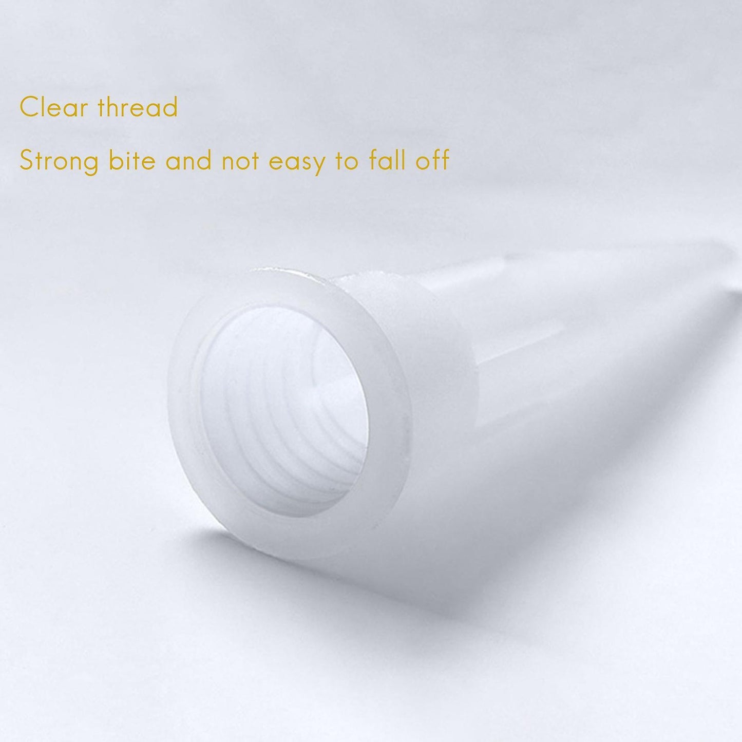 20pcs Spiral Bottle Glue Nozzle with Red Cap Cover Silicone Tube A