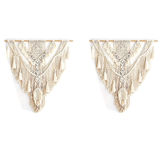 Nordic Bohemian Macrame Wall Hanging Tapestry Tassel Home Decor