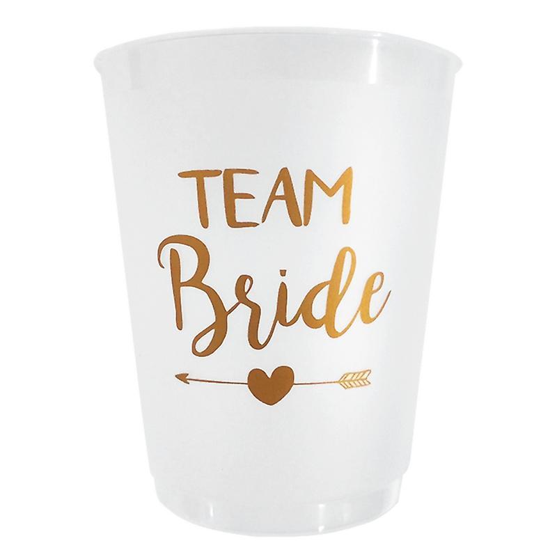 12pcs Team Bride Plastic Cup Hen Party Translucent Cups Set