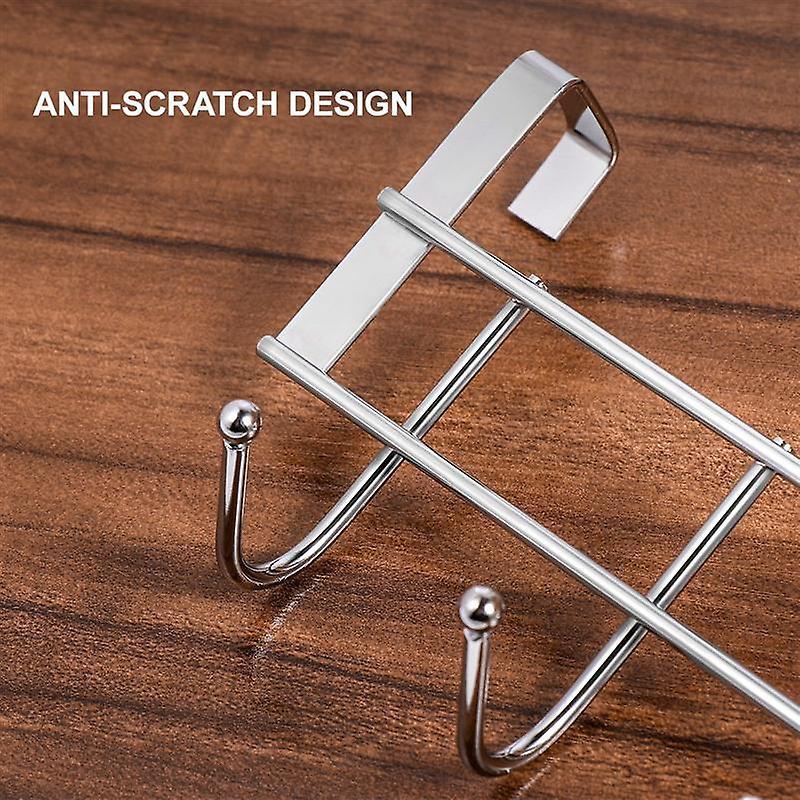 Over The Door 5 Hooks Organizer Rack Clothes Coat Hat Towel Hanger