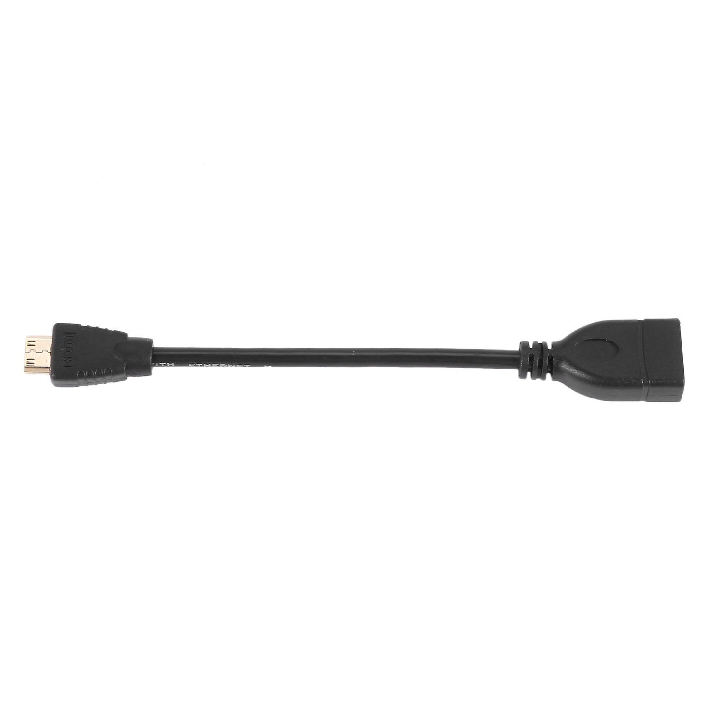 Mini Hdmi to Hdmi Cable,0.5ft to Hdmi Female Adapter 0.15m, Black