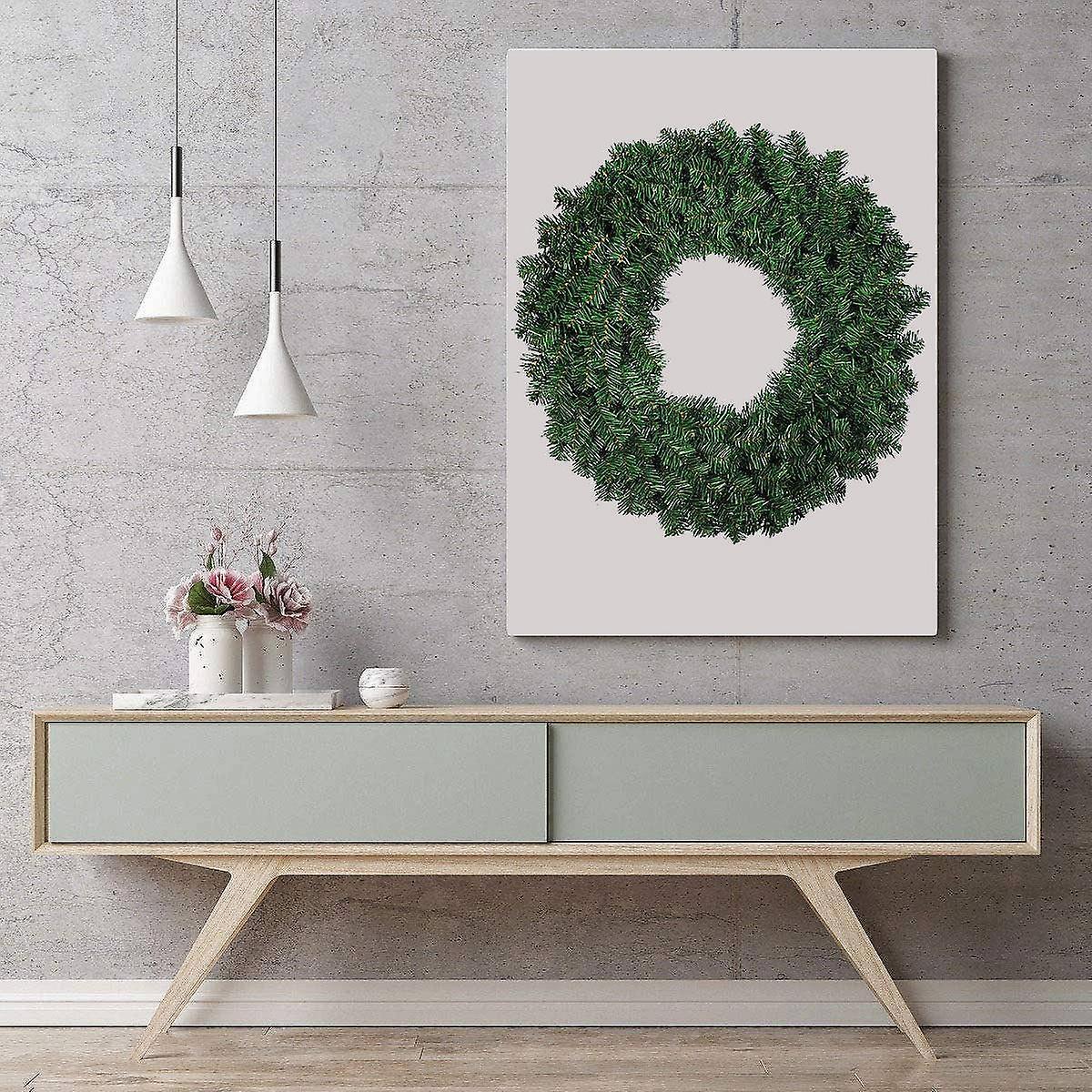 1 Pcs 30cm Artificial Pine Wreath Garland for Christmas Decoration