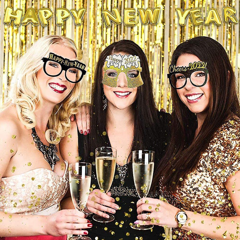 Happy New Year Eyeglasses Fancy New Years Funny Party Glasses