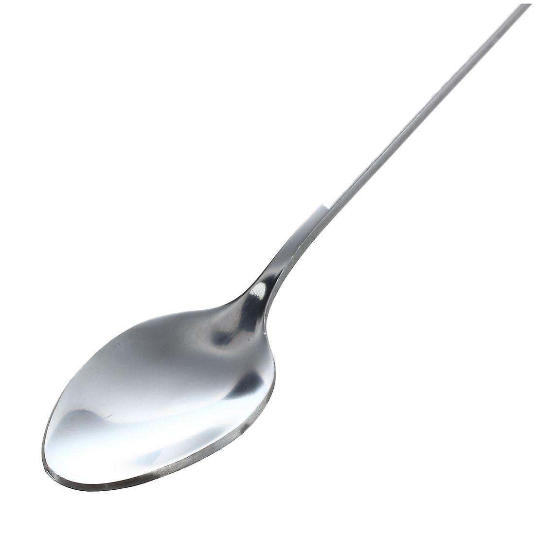 10" Stainless Steel Tableware Long Handle Scoop Teaspoon