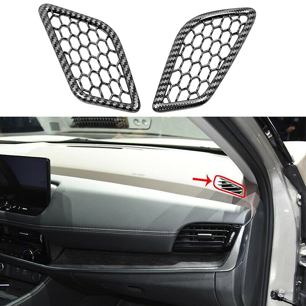 Carbon Fiber Instrument Outlet Vent Trim for Nissan Rogue 2021-2022