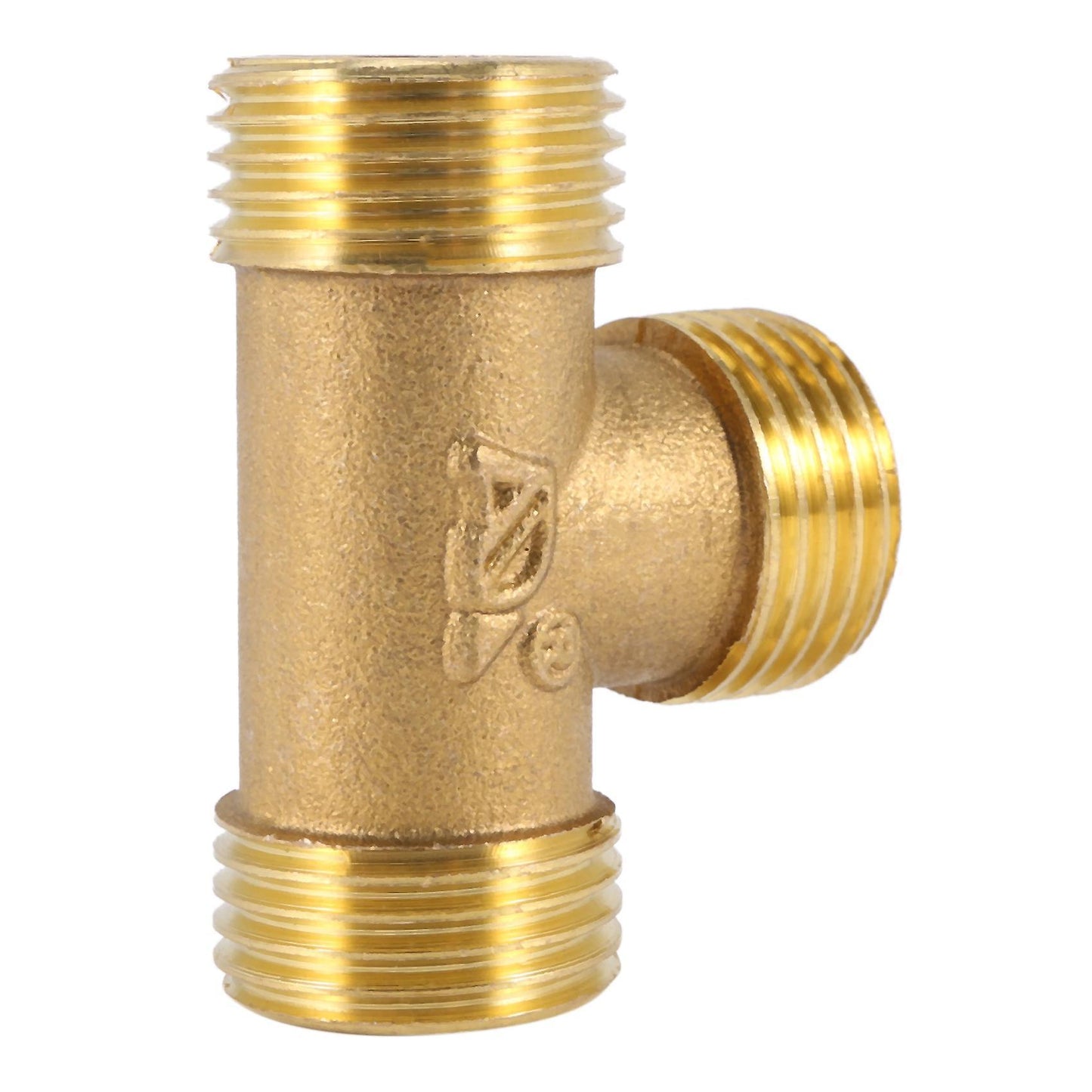 Brass T Shape Water Fuel Pipe Tee Adapter Connector 1/2" Thread
