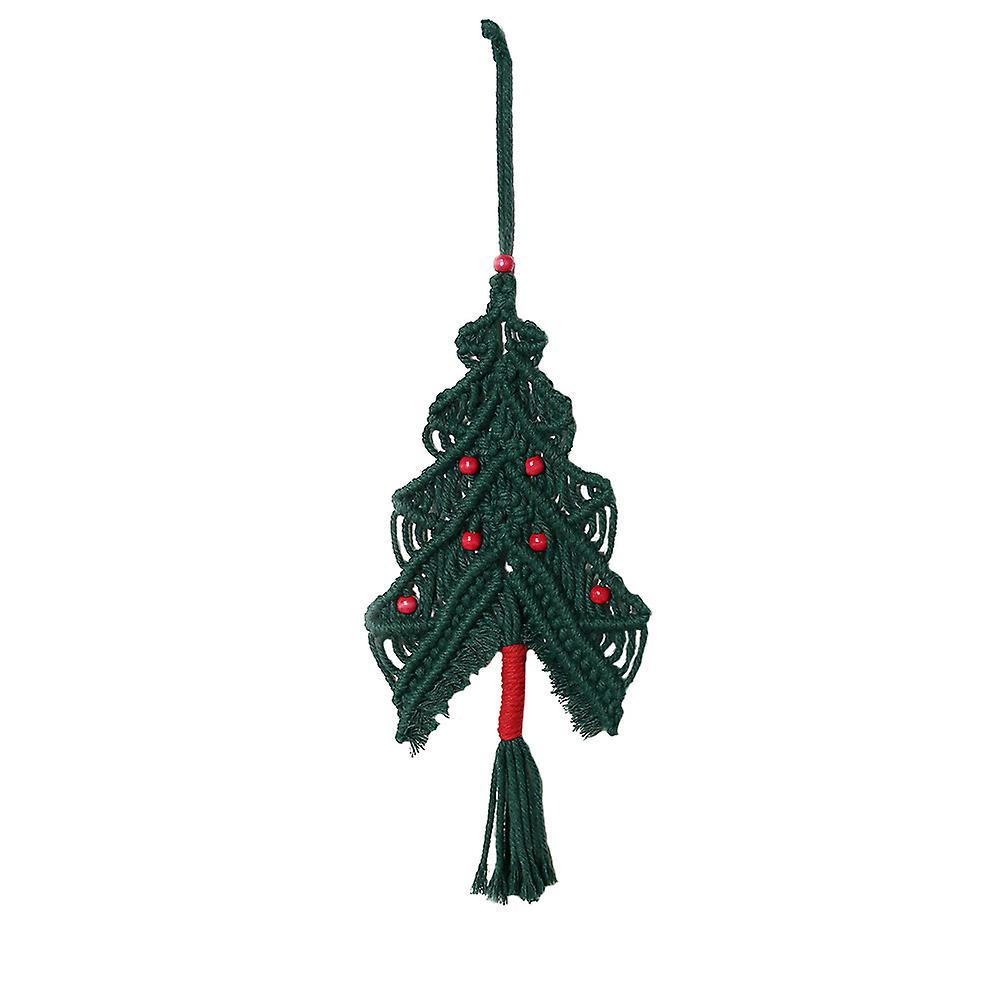Macrame Christmas Tree Wall Hanging Tapestry for Living Room