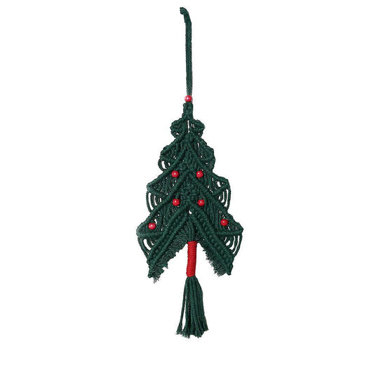 Macrame Christmas Tree Wall Hanging Tapestry for Living Room