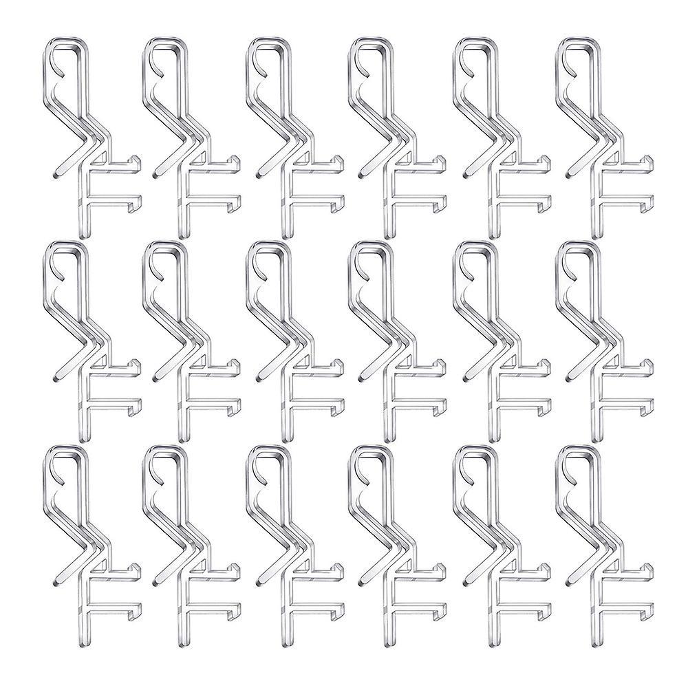 2.1 Inch Valance Clips Window Blind Clips Clear Plastic (20 Pieces)
