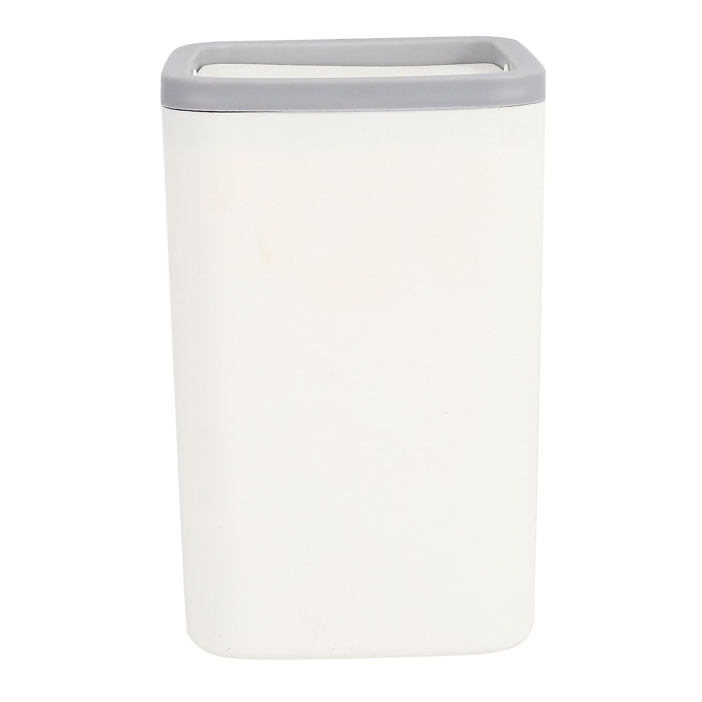 Waste Bin Small Trash Can Mini Desktop for Desk Car Trash Bin Gray