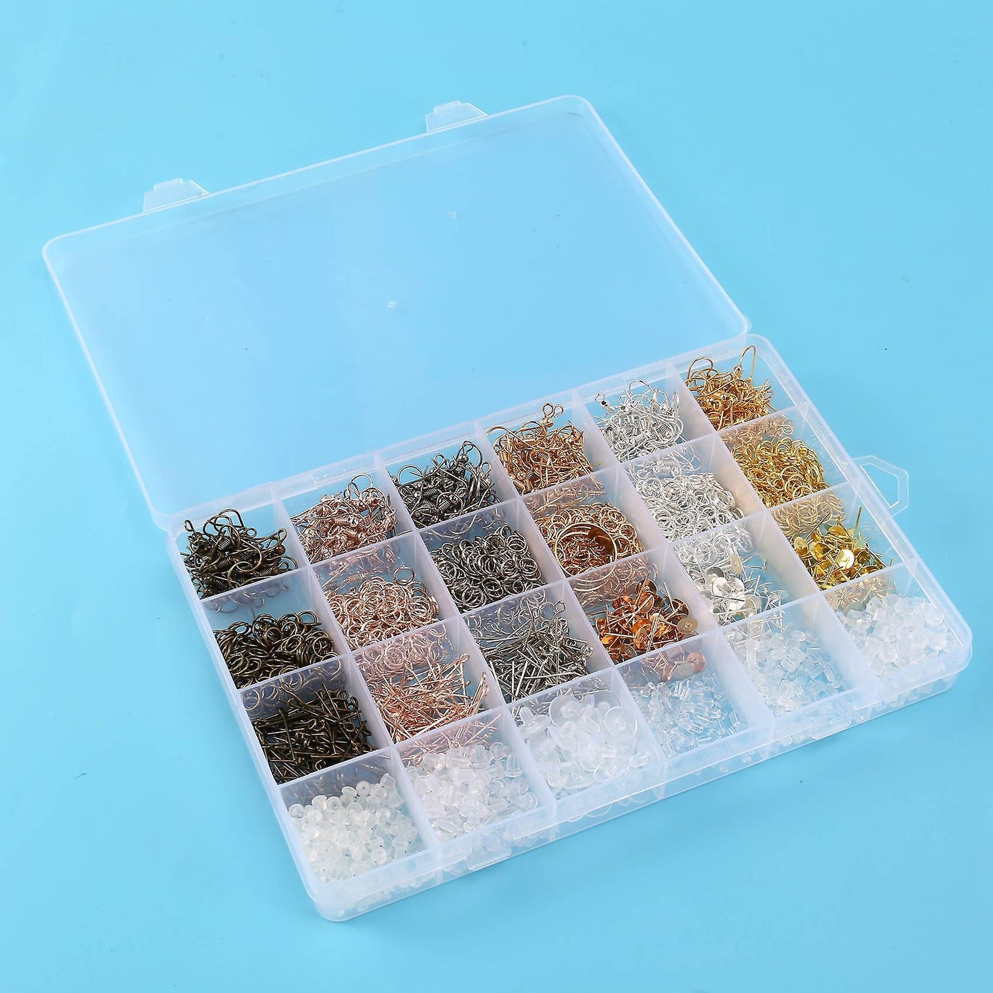 463 Pieces Earring Making Supplies Kit with Earring Hooks, Jump Rings