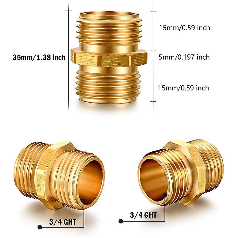Solid Aluminum Alloy Garden Hose Fittings Connectors Adapter