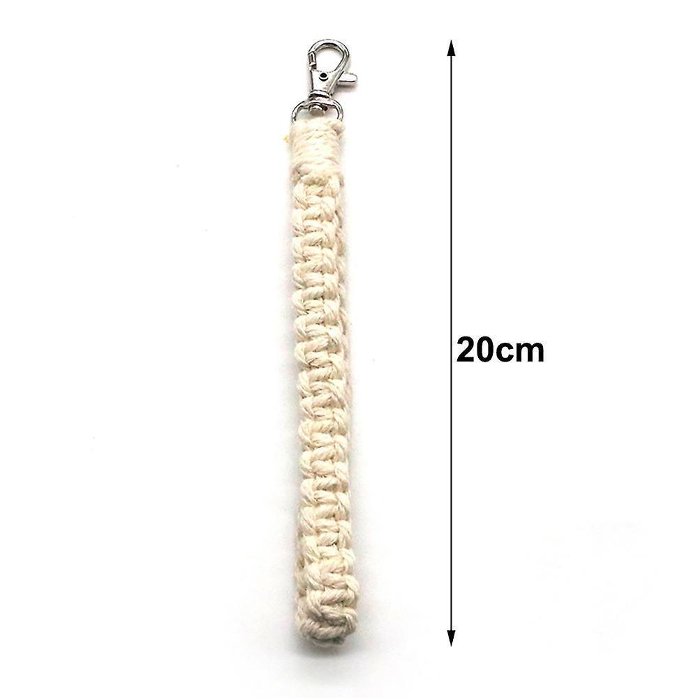 3 Pieces Macrame Keychain Handmade Boho Accessories Wristlet Keychain