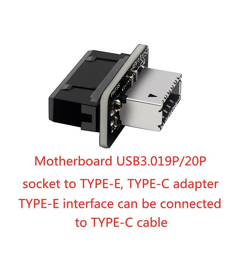 Motherboard Usb3.019p/20p to Type-e90 Degree Adapter