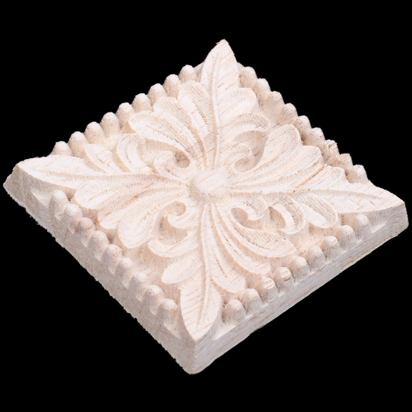 Natural Wood Appliques Wooden Mouldings for Cabinet Door Furniture