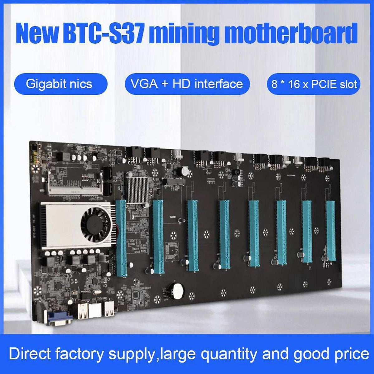 S37 Btc Mining Motherboard with Cpu+128g Ssd+8gb for Btc Miner
