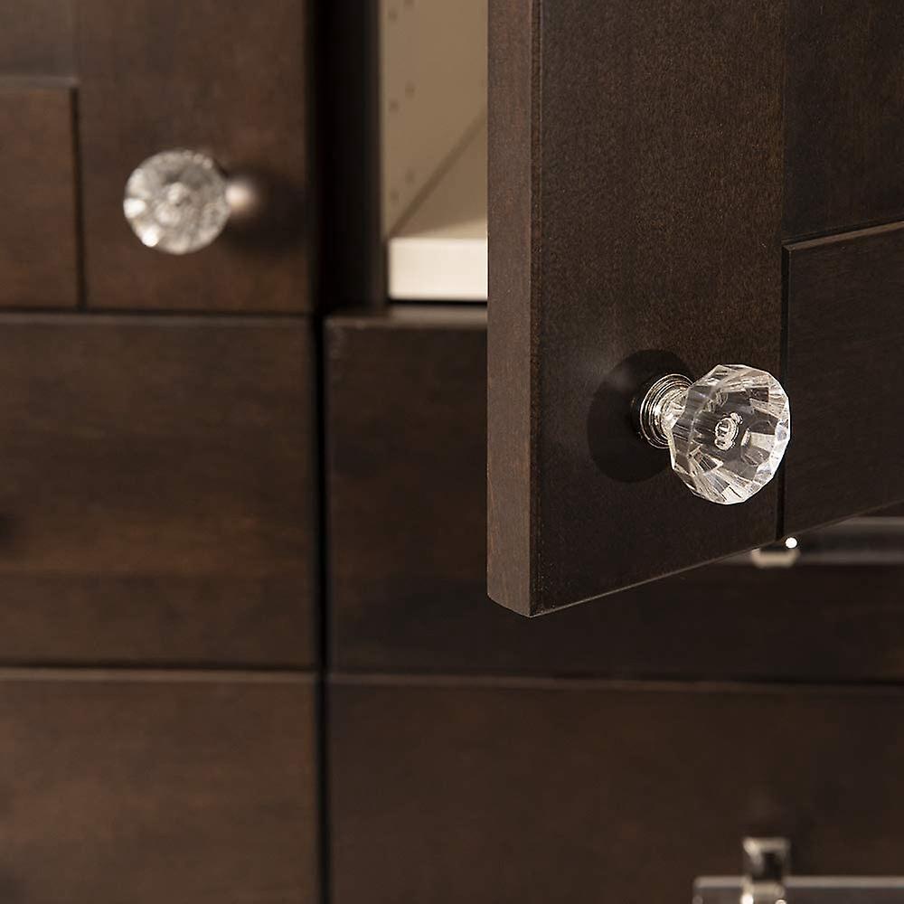 10 Pcs Crystal Glass Door Handle Diamond Dressing Table Knob