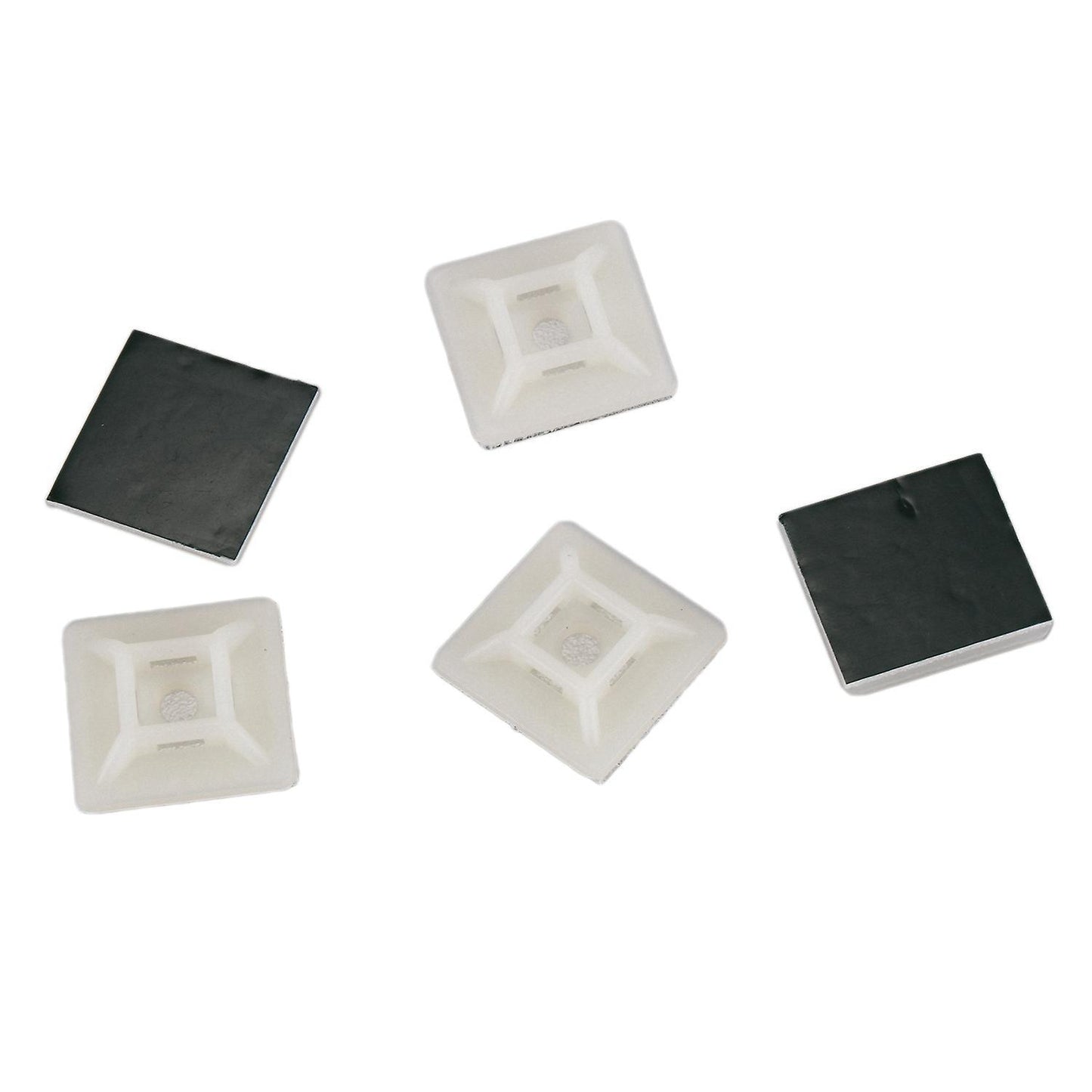 100x 1 Pack Sort Adhesive Cable Wire Lead Tie Square Clips Holder