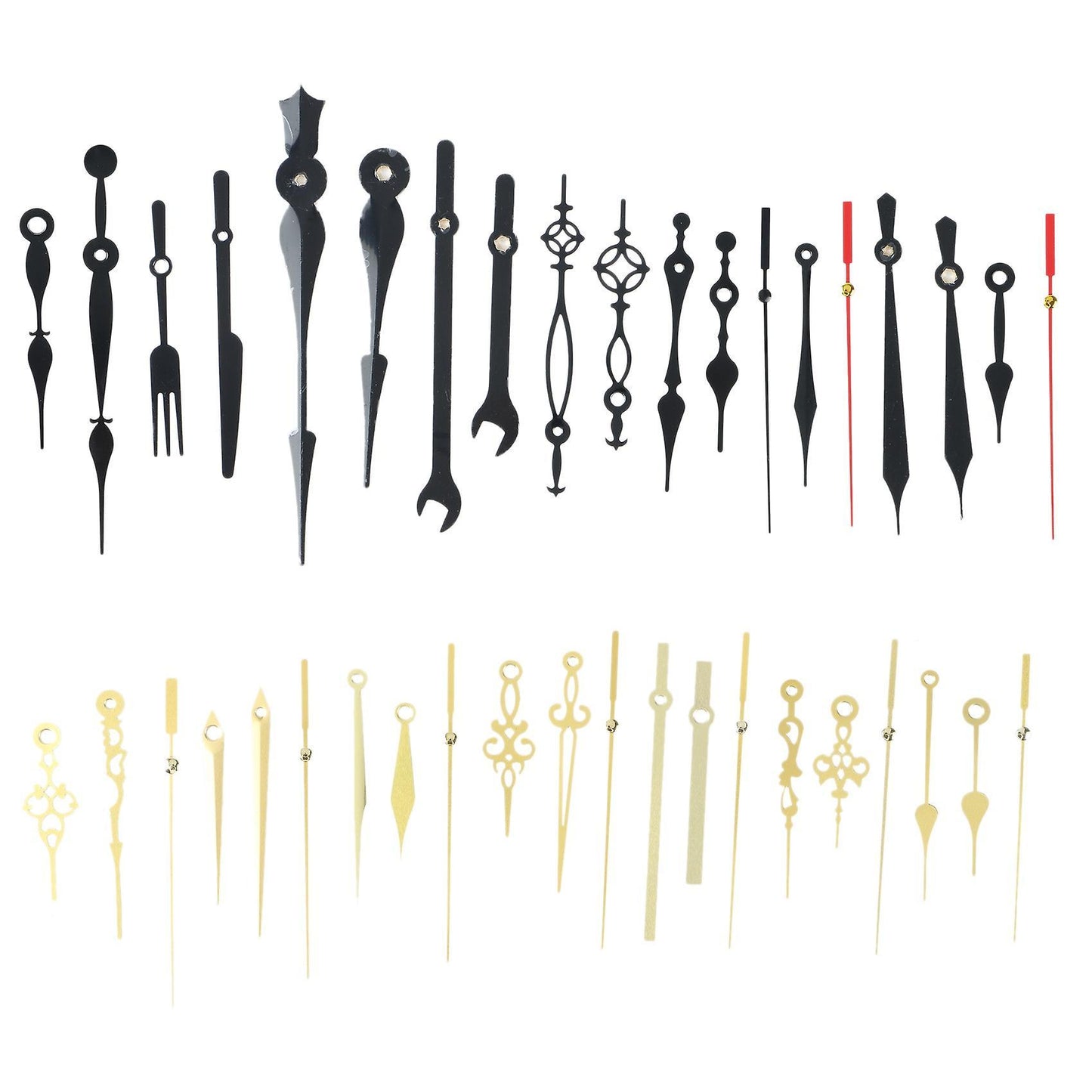 1set Diy Clock Hands Metal Aluminum Material Quartz Clock Accessory