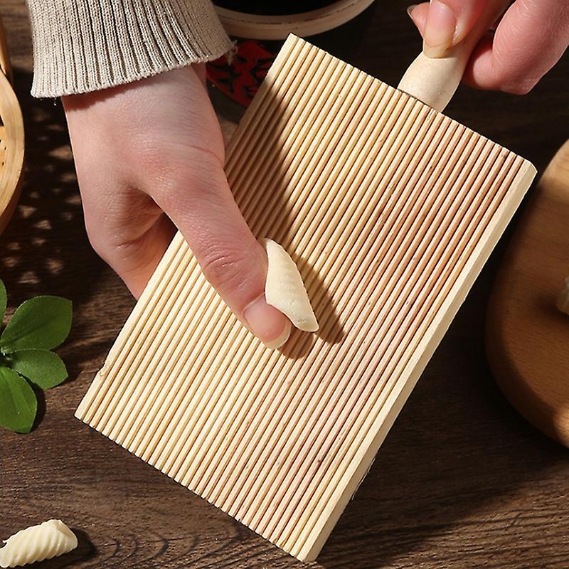 Noodles Wooden Butter Table and Popsicles Pasta Board Gnocchi Roller