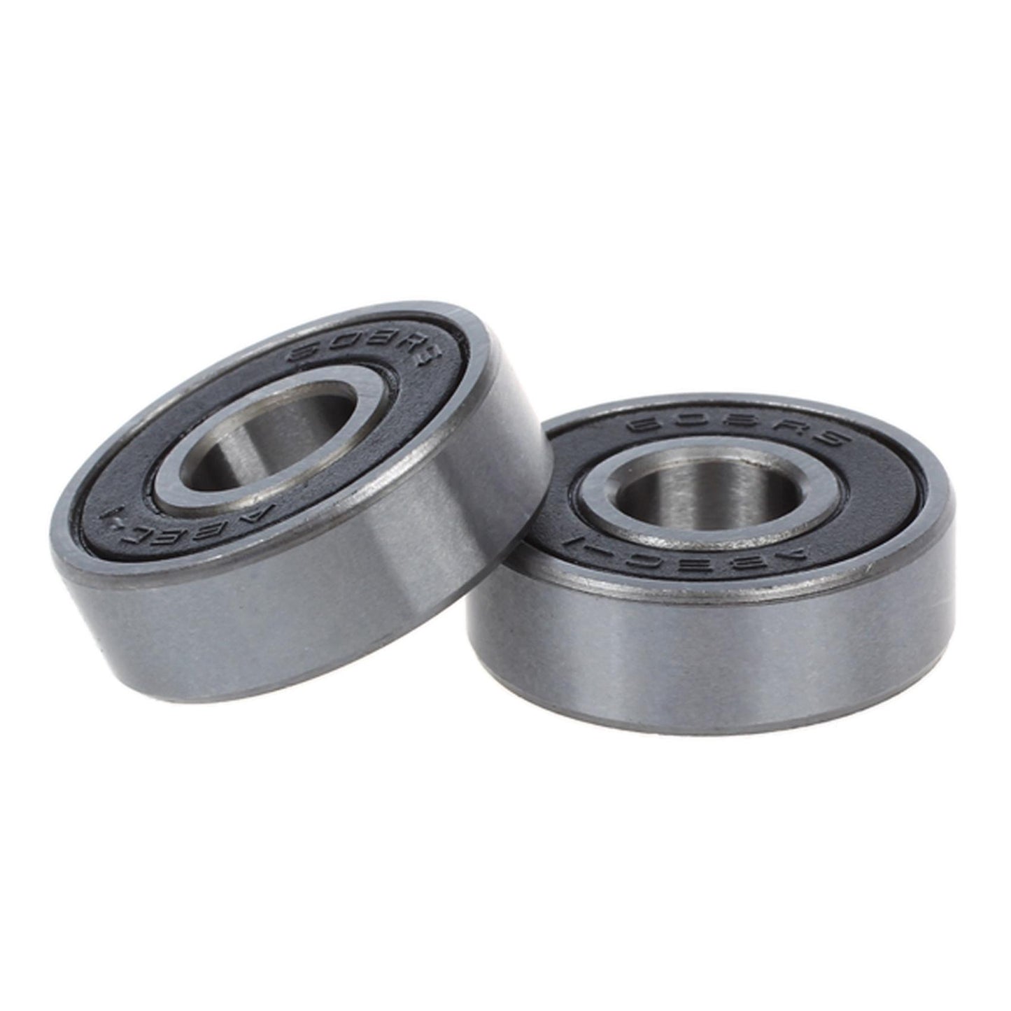 5 Stueck Silber Ton Und Schwarz 608rs 8x22x7mm Schirmrillenkugellager