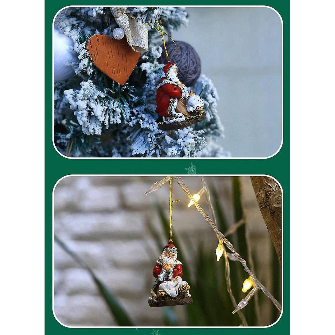 Santa Decor Christmas Tree Santa Claus Ornaments Happy New Year Gift