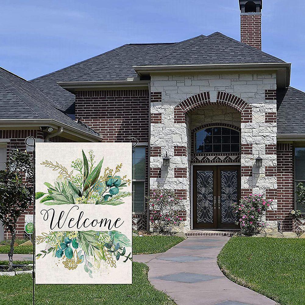 Spring Decor Garden Flag 12x18inches, Welcome Flag, Spring Decoration
