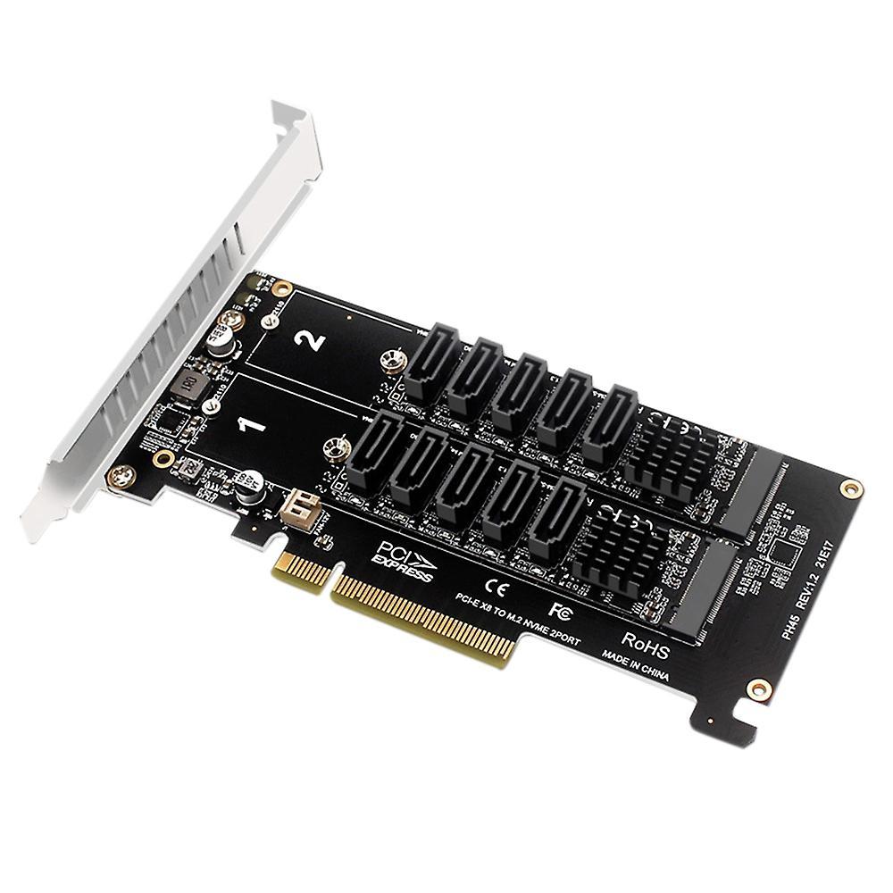 Pci-e Expansion Card Dual Nvme Raid Pci-e X8 Split Card