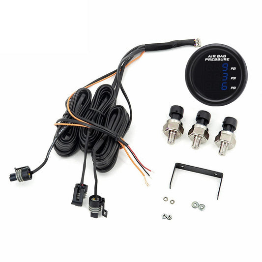 Air Pressure Gauge with 1/8npt Electrical Sensors Blue Led 5meters