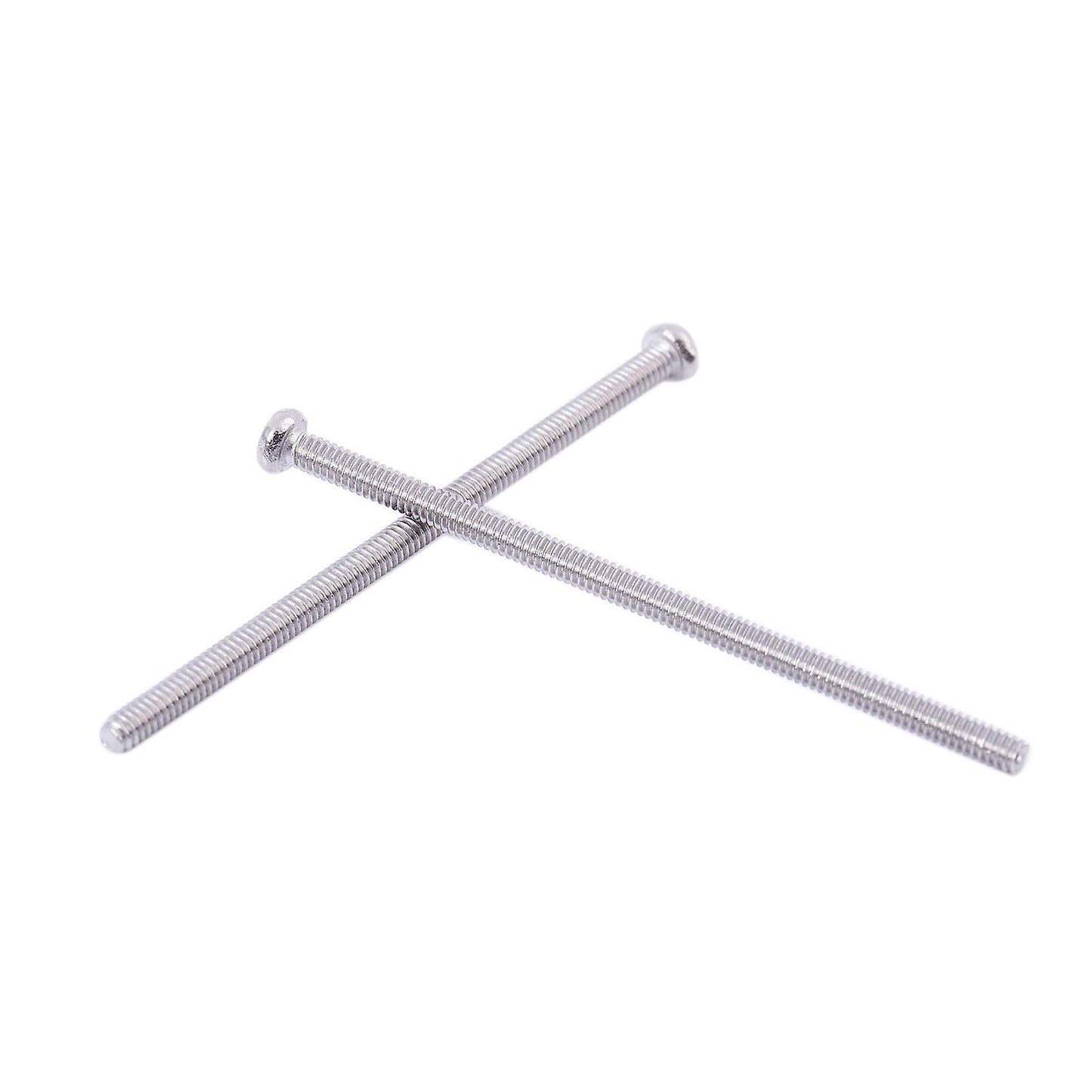 60 X Silber Ton M2 X 40mm 304 Edelstahl Runder Kopf Schrauben Bolzen