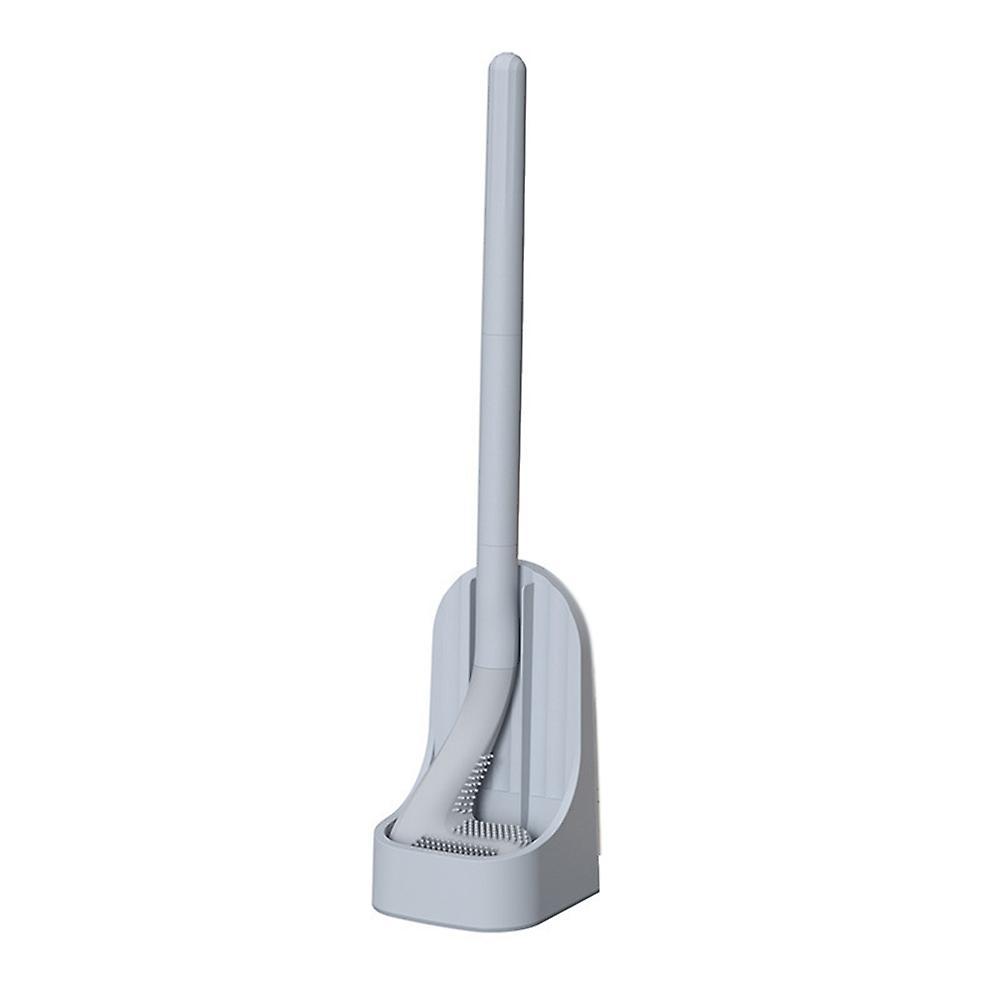 Golf Head Silicone Toilet Brush Cleaner Cleaning Brushes, Grey