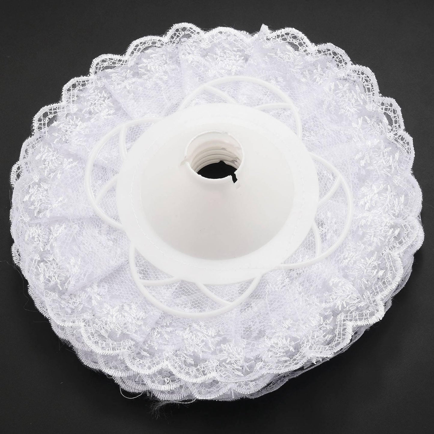 6pcs Lace Bouquet Collar, Diy Bouquet Holder Wedding Bridal White