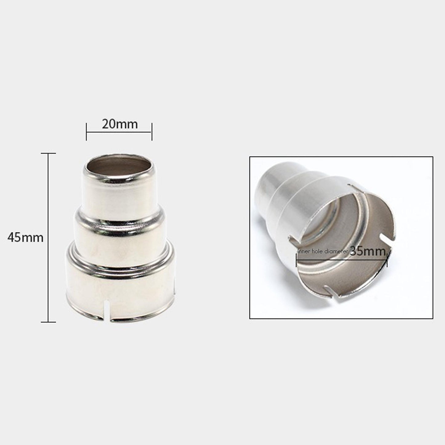 3-section Hot Air Nozzle Universal Accessories Household Nozzle