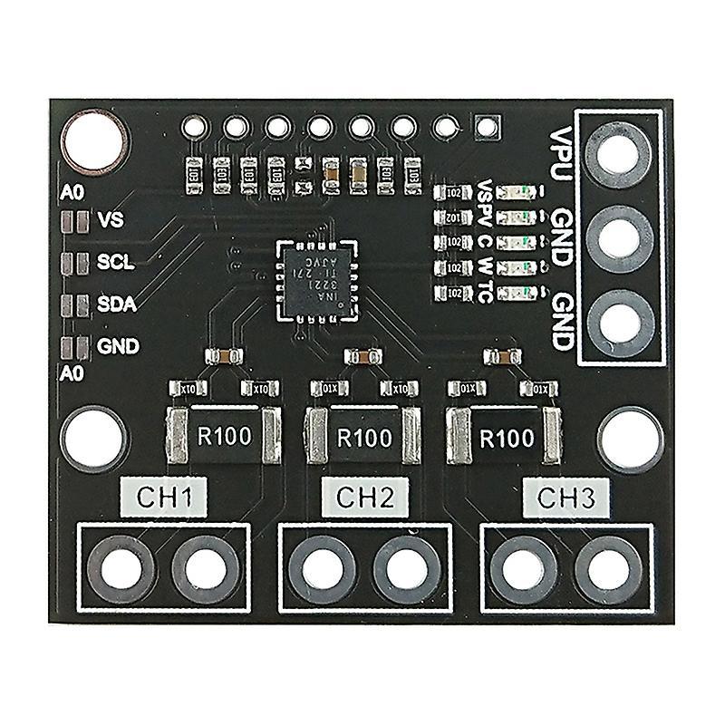 I2c Smbus Ina3221 Triple-channel Shunt Current Sensor Board Module