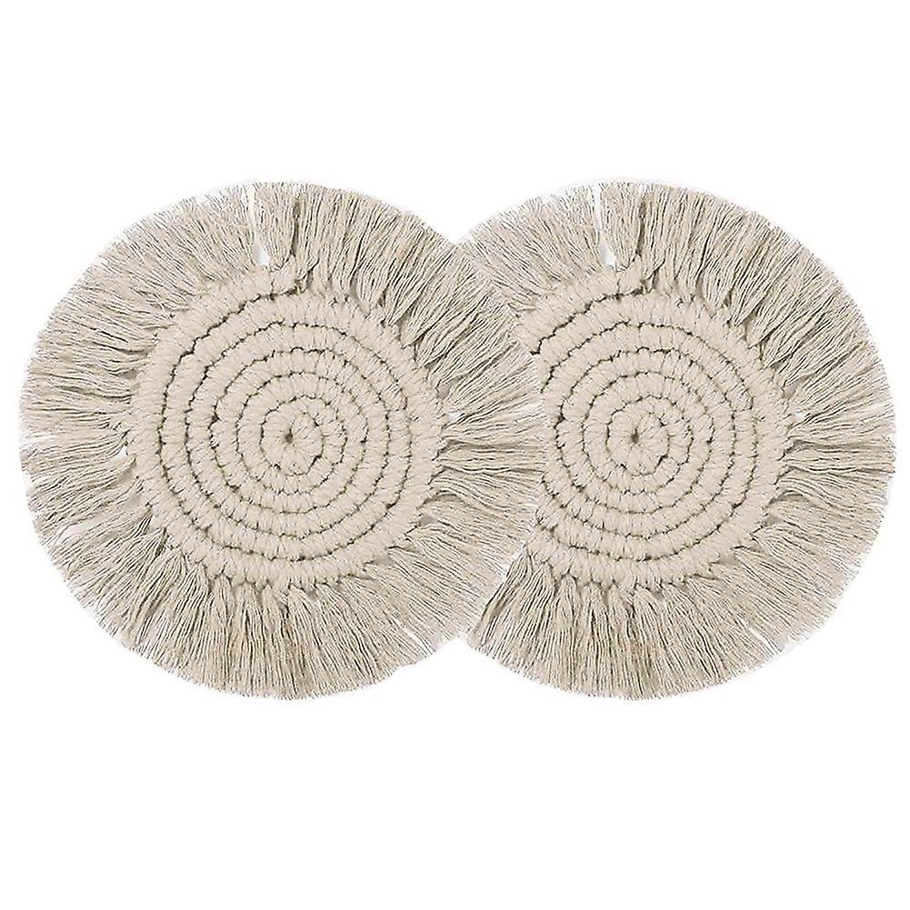 2pcs Coasters for Drinks Absorbent Cup Coasters for Wooden Table Desk