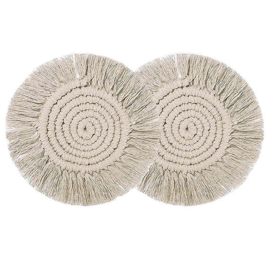 2pcs Coasters for Drinks Absorbent Cup Coasters for Wooden Table Desk