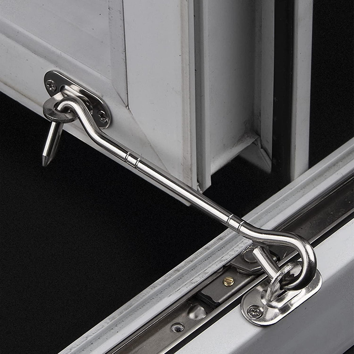 2 Pcs Cabin Hook (6 Inch) with Screws - for Shutter Shed Window