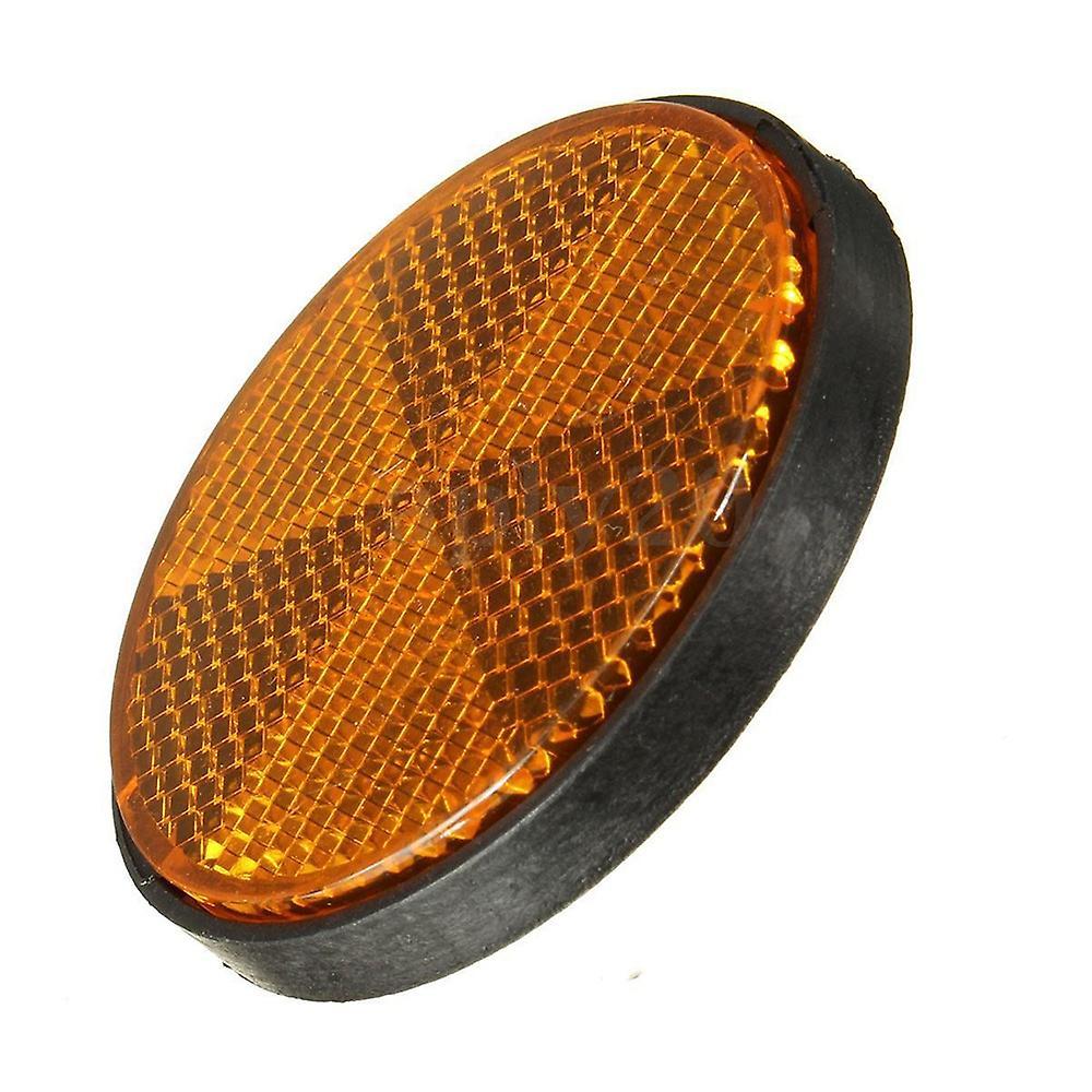 2pcs Round Red Reflector Universal for Motorcycle Atv 5.6*0.8cm